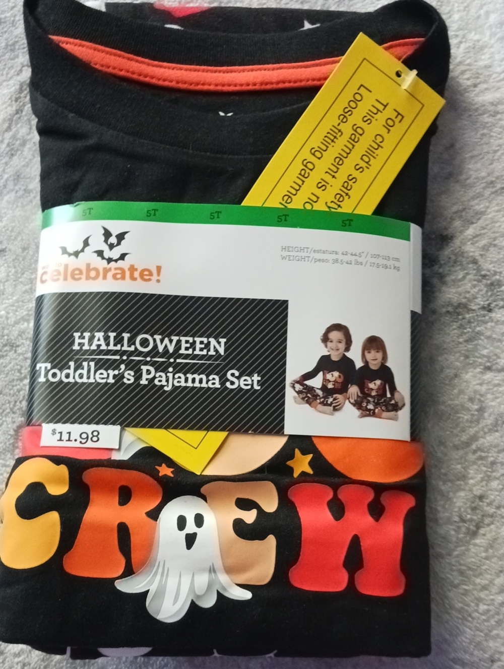 Halloween Toddler's Pajama Set 5T